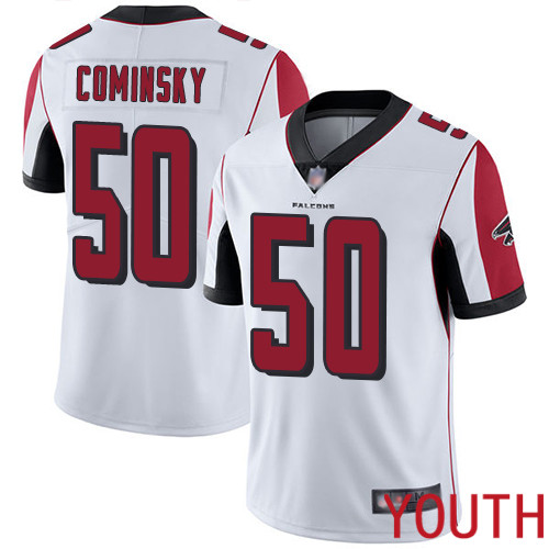 Atlanta Falcons Limited White Youth John Cominsky Road Jersey NFL Football 50 Vapor Untouchable